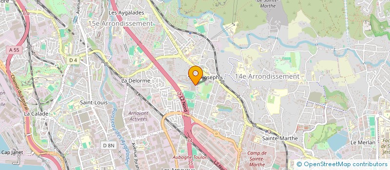 localisation de l'entreprise ASSOCIATION PARTIR LOIN 13 à MARSEILLE 15EME