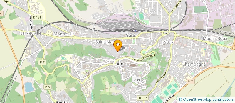 localisation de l'entreprise ASSOCIATION PAS DE LARSEN à LAON