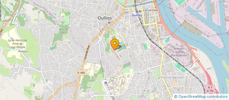 localisation de l'entreprise ASSOCIATION PASSAGES RHONE-ALPES  OULLINS-PIERRE-BENITE