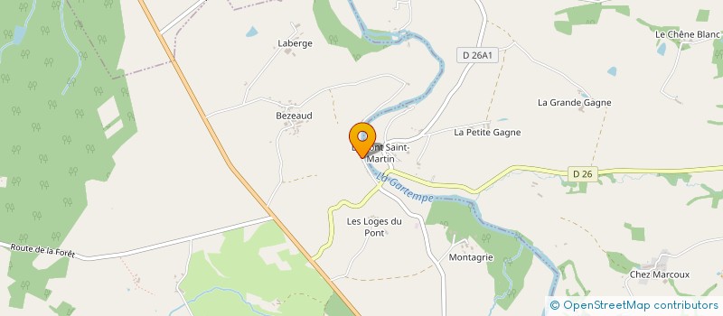 localisation de l'entreprise ASSOCIATION PASSE PRESENT à SAINT-BONNET-DE-BELLAC