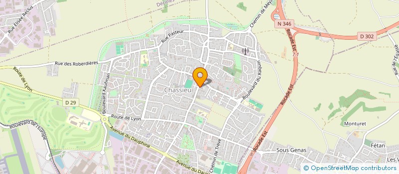 localisation de l'entreprise ASSOCIATION PASSE TEMPS ET CREATIONS  CHASSIEU