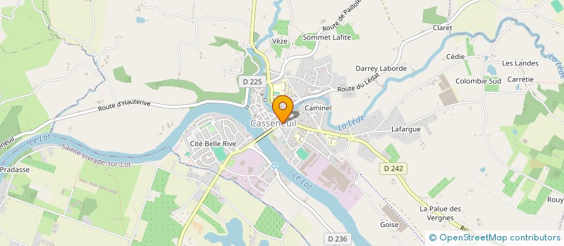 localisation de l'entreprise ASSOCIATION PASSEPORT PARENTS  CASSENEUIL