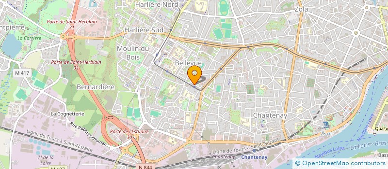localisation de l'entreprise ASSOCIATION PASSEPORT POUR L'EMPLOI (APPLE) à NANTES
