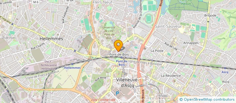 localisation de l'entreprise ASSOCIATION PASSERELLES à VILLENEUVE-D'ASCQ