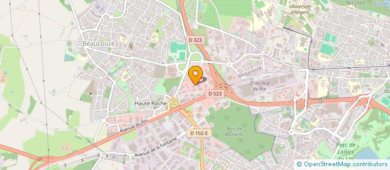 localisation de l'entreprise ASSOCIATION PASSERELLES EDUCATIVES à BEAUCOUZE