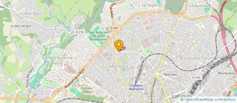 localisation de l'entreprise ASSOCIATION PASSION ENTRAIDE ET BENEVOLAT à LIMOGES