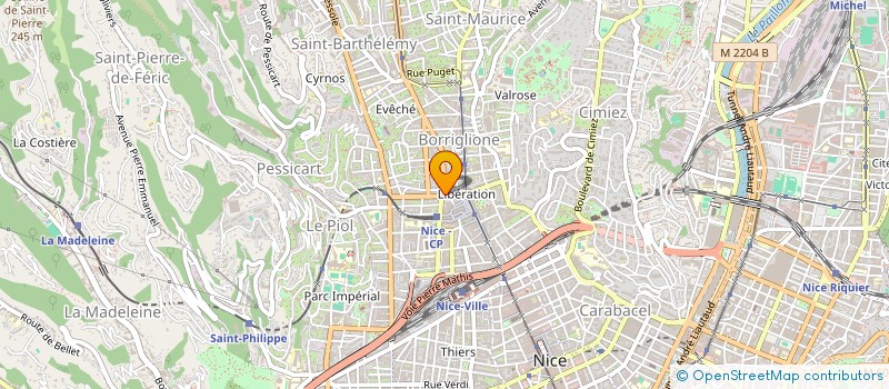 localisation de l'entreprise ASSOCIATION PASSION SUD EST à NICE