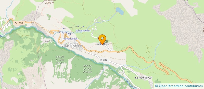 localisation de l'entreprise ASSOCIATION PASTORALE DES AIGUILLES D'ARVES  VILLAR-D'ARENE