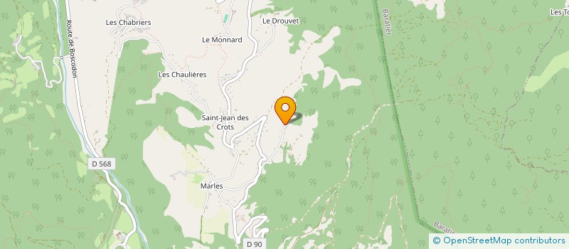 localisation de l'entreprise ASSOCIATION PASTORALE LES ACLES-DORMILLOUSE  CROTS