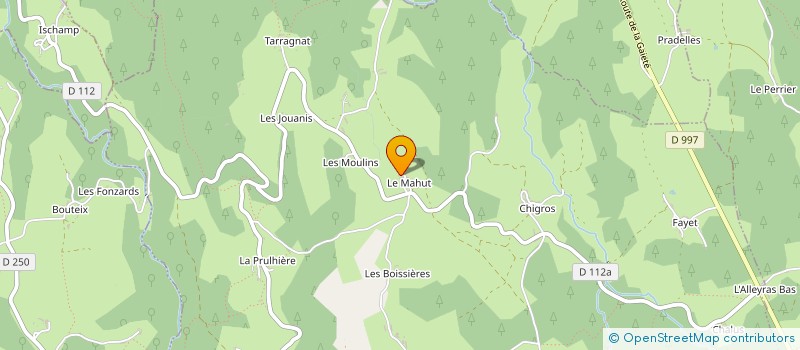 localisation de l'entreprise ASSOCIATION PASTORALE : LES VACHES BIO DU LIVRADOIS à AUZELLES