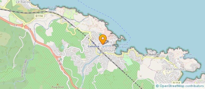 localisation de l'entreprise ASSOCIATION PATCHWORK COTE VERMEILLE  COLLIOURE