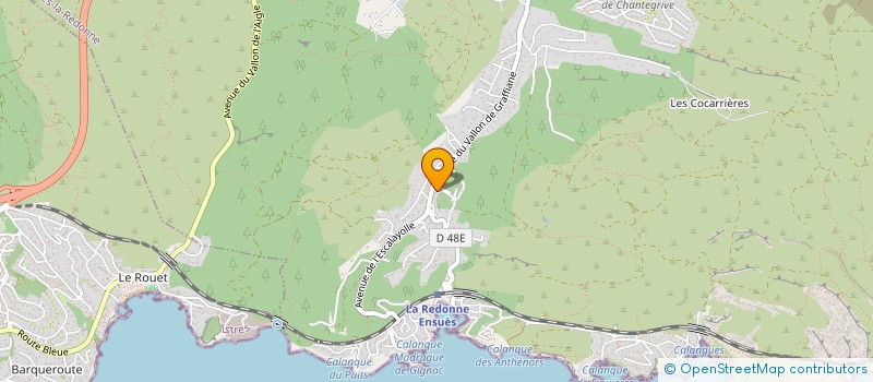 localisation de l'entreprise ASSOCIATION PATRIMOINE COTE BLEUE  ENSUES-LA-REDONNE