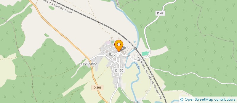 localisation de l'entreprise ASSOCIATION PATRIMOINE ET CULTURE DE BAYEL CITE DU CRISTAL  BAYEL