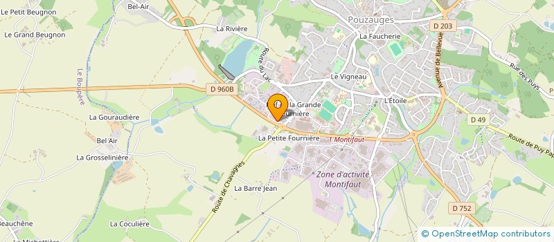 localisation de l'entreprise ASSOCIATION PATRIMOINE ET SAVOIRS DU BOCAGE  POUZAUGES