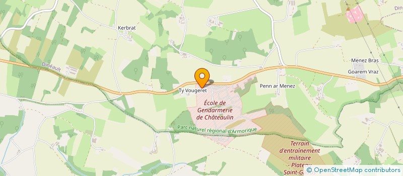 localisation de l'entreprise ASSOCIATION PATRIMOINE ET TRADITIONS DE TY VOUGERET  DINEAULT