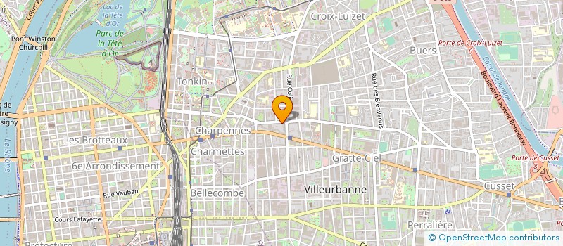 localisation de l'entreprise ASSOCIATION PATRIMONIALE DU GOLF FRANCAIS  VILLEURBANNE