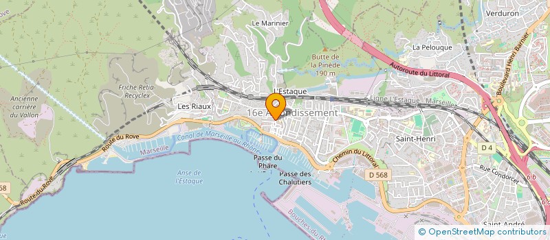 localisation de l'entreprise ASSOCIATION PATRONAGE DE L'ESTAQUE à MARSEILLE