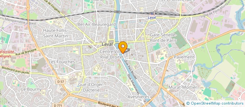 localisation de l'entreprise ASSOCIATION PAU BRASIL à LAVAL