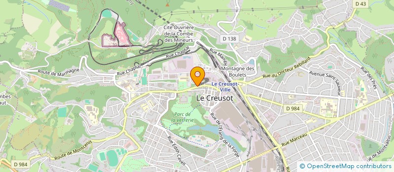 localisation de l'entreprise ASSOCIATION PAUSE CAFE  LE CREUSOT