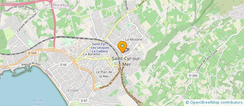 localisation de l'entreprise ASSOCIATION PAUSE CARTABLE à SAINT-CYR-SUR-MER