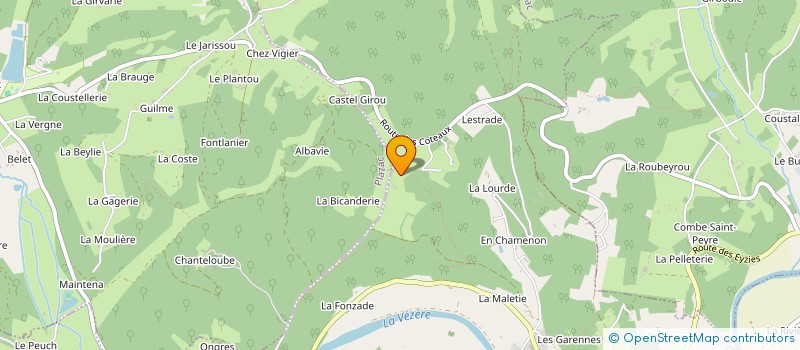 localisation de l'entreprise ASSOCIATION PAYLOC  SAINT-LEON-SUR-VEZERE