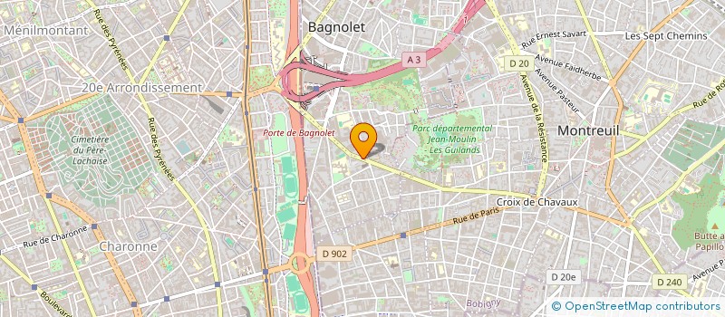 localisation de l'entreprise ASSOCIATION PAYSANNE LAITIERE à BAGNOLET