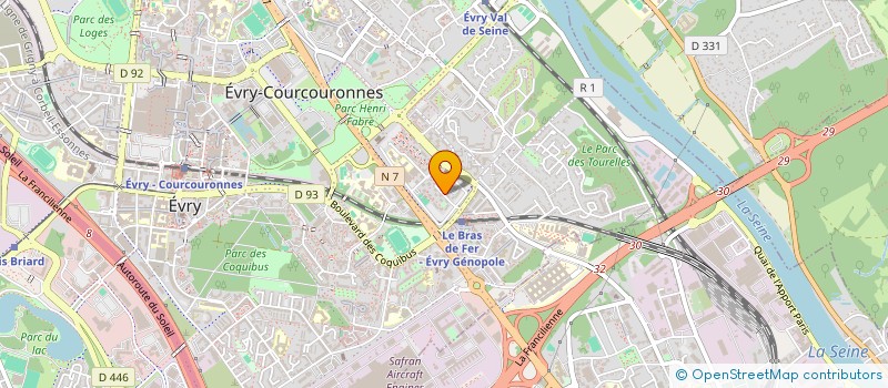 localisation de l'entreprise ASSOCIATION PCV -- PHOTO CULTURE VOYAGES  EVRY-COURCOURONNES