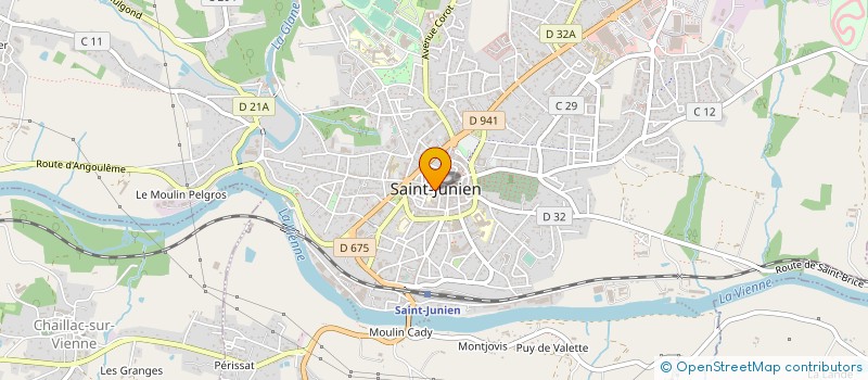 localisation de l'entreprise ASSOCIATION PECHE CHASSE NATURE à SAINT-JUNIEN