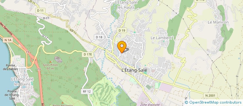 localisation de l'entreprise ASSOCIATION PECHE COTIERE DE L'ILE DE LA REUNION DE LA FEDERATION FRANCAISE DES PECHES SPORTIVES  L'ETANG-SALE