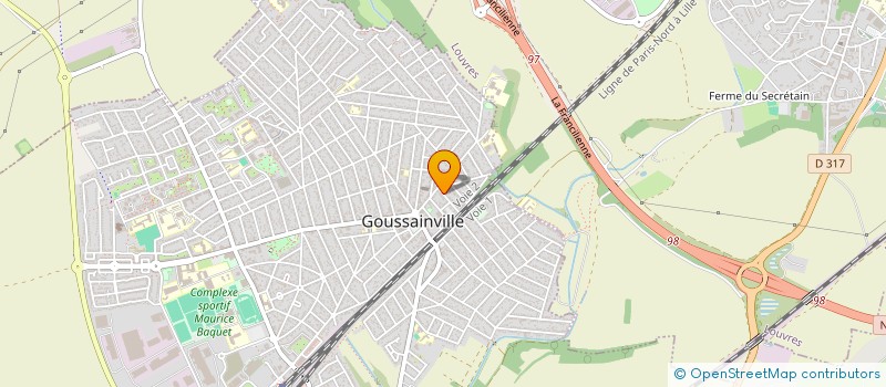 localisation de l'entreprise ASSOCIATION PECHE LOISIRS  GOUSSAINVILLE