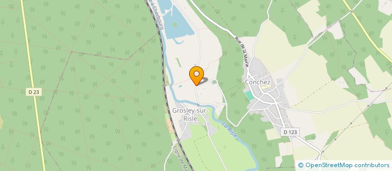 localisation de l'entreprise ASSOCIATION PECHES LOISIRS NATURE  GROSLEY-SUR-RISLE