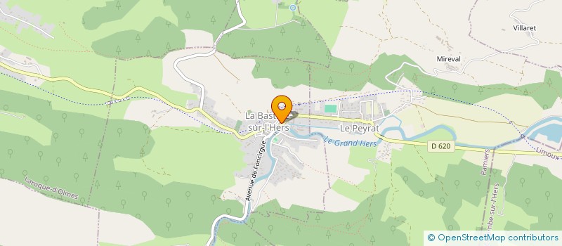 localisation de l'entreprise ASSOCIATION PEDESTRE ' A L'OREE DU PLANTAUREL ' à LA BASTIDE-SUR-L'HERS