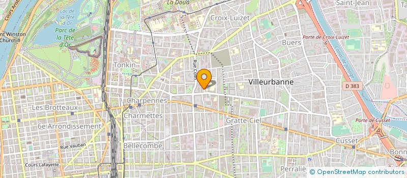 localisation de l'entreprise ASSOCIATION PEEP DU COLLEGE ET ECOLES DE CORBAS  VILLEURBANNE