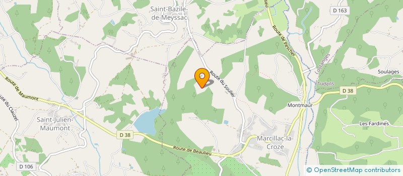 localisation de l'entreprise ASSOCIATION PEGASE  MEYSSAC