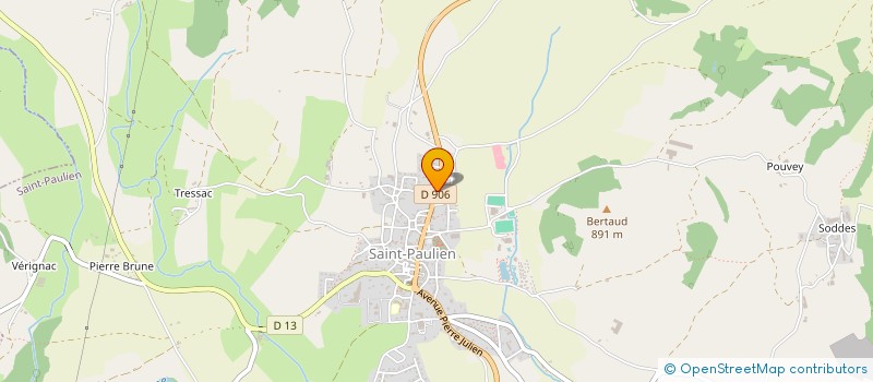 localisation de l'entreprise ASSOCIATION PEGASE  SAINT-PAULIEN