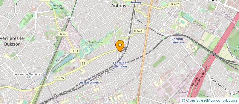 localisation de l'entreprise ASSOCIATION PEGASE à ANTONY