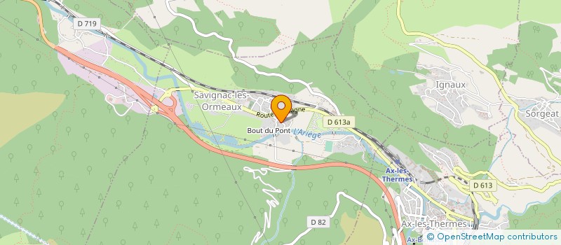 localisation de l'entreprise ASSOCIATION PELOTON GENDARMERIE HAUTE MONTAGNE DE L'ARIEGE à SAVIGNAC-LES-ORMEAUX