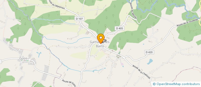 localisation de l'entreprise ASSOCIATION PENA GAMARDAISE  GAMARDE-LES-BAINS