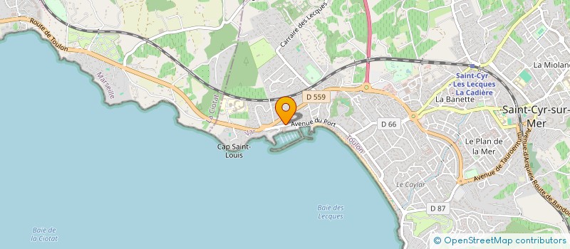 localisation de l'entreprise ASSOCIATION PEPERE BIKERS'CLUB à SAINT-CYR-SUR-MER