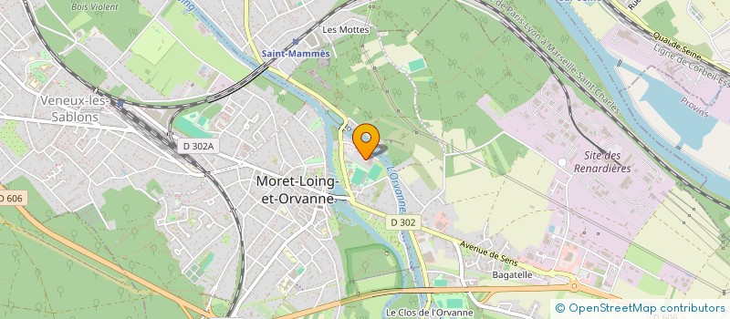 localisation de l'entreprise ASSOCIATION PEPINIERES D'ENTREPRISES  MORET-LOING-ET-ORVANNE