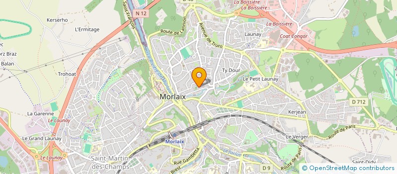 localisation de l'entreprise ASSOCIATION PEPITE à MORLAIX