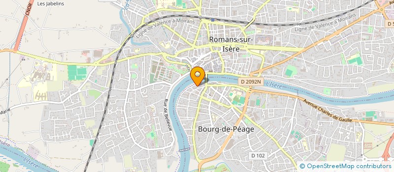 localisation de l'entreprise ASSOCIATION PERCU-LIBRE  BOURG-DE-PEAGE