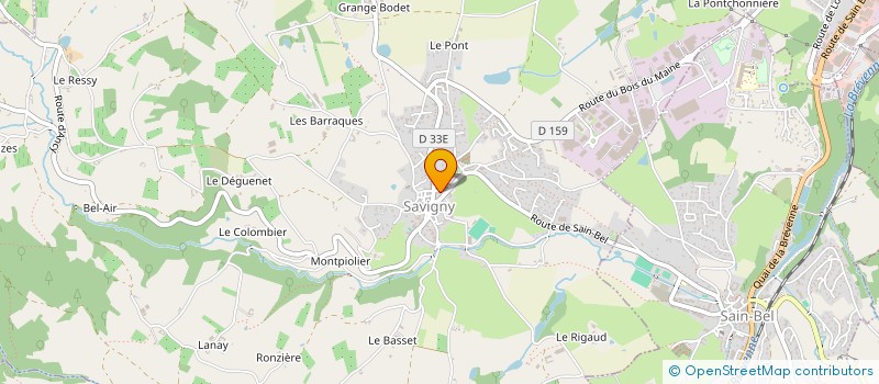 localisation de l'entreprise ASSOCIATION PERE BERNARD  SAVIGNY