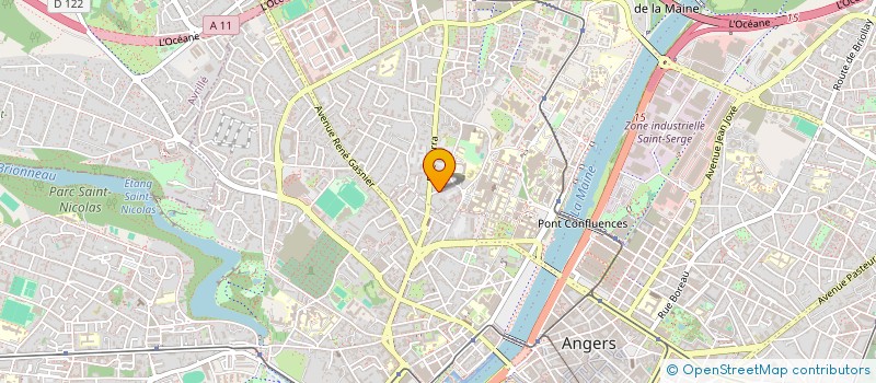 localisation de l'entreprise ASSOCIATION PERES ET REPERES à ANGERS