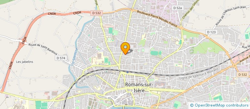 localisation de l'entreprise ASSOCIATION PERLE DE L'OCEAN INDIEN  ROMANS-SUR-ISERE