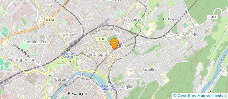 localisation de l'entreprise ASSOCIATION PERMANENCE ET ACTION à BESANCON