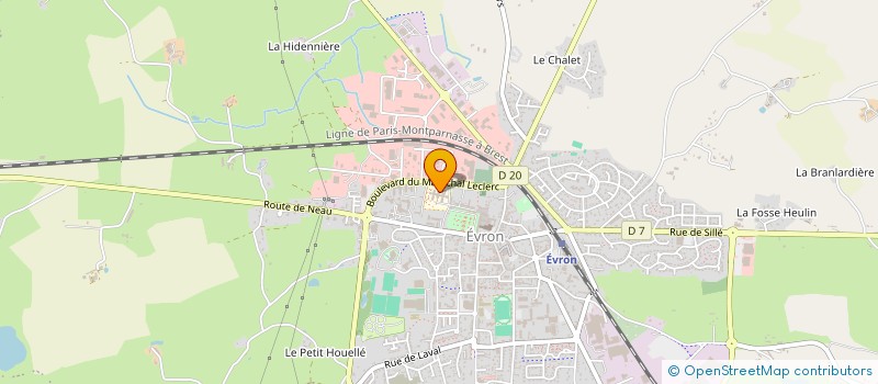 localisation de l'entreprise ASSOCIATION PERRINE THULARD à EVRON