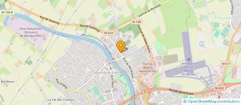 localisation de l'entreprise ASSOCIATION PERSONNE PHYSIQUE  WAMBRECHIES