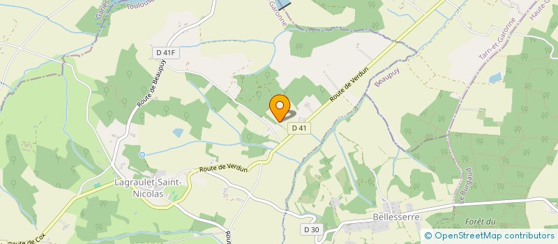 localisation de l'entreprise ASSOCIATION PERSPECTIVE 31  LAGRAULET-SAINT-NICOLAS