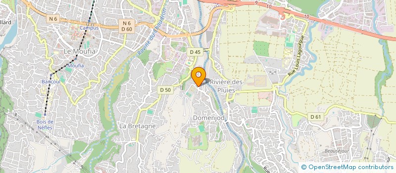 localisation de l'entreprise ASSOCIATION PETANQUE CLUB DOMENJO  SAINT-DENIS